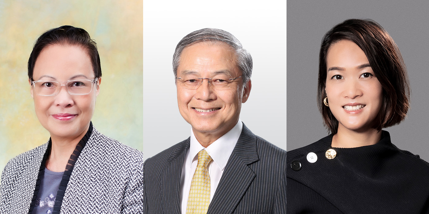 Appointees (from left): Ms Lina Yan Hau-yee; Mr Clement Fung Siu-to; Ms Sonia Cheng Chi-man