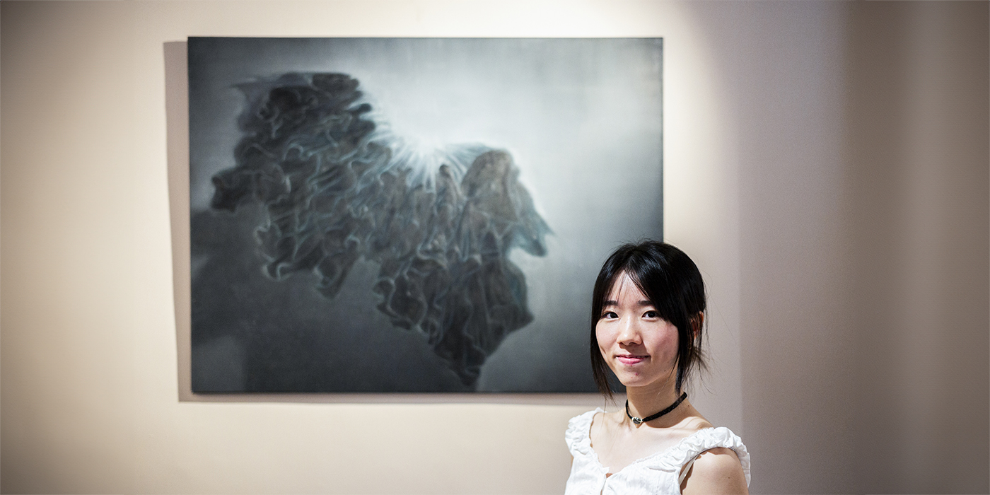 The Infinity Room shows off works by fine art students, including Elizabeth Li’s