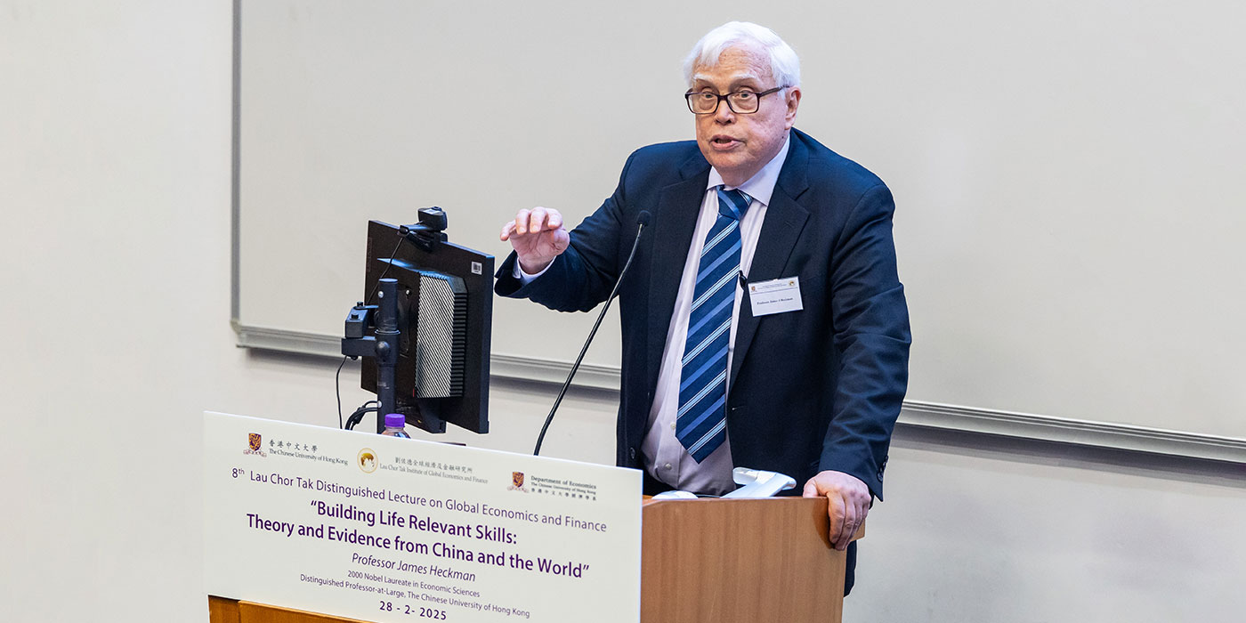 Distinguished Professor-at-Large James Heckman delivers lecture on ‘building life relevant skills’ for children